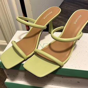 Lime green heels